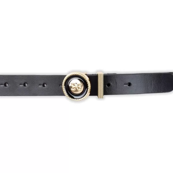 Sam Edelman Womens Circular Doublee Enamel Plaque Buckle BeltSam Edelman Womens Circular Doublee Enamel Plaque Buckle Belt