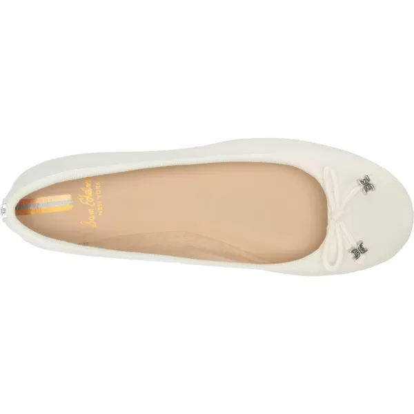 Sam Edelman Womens Felicia Ballet FlatBright White Luxe