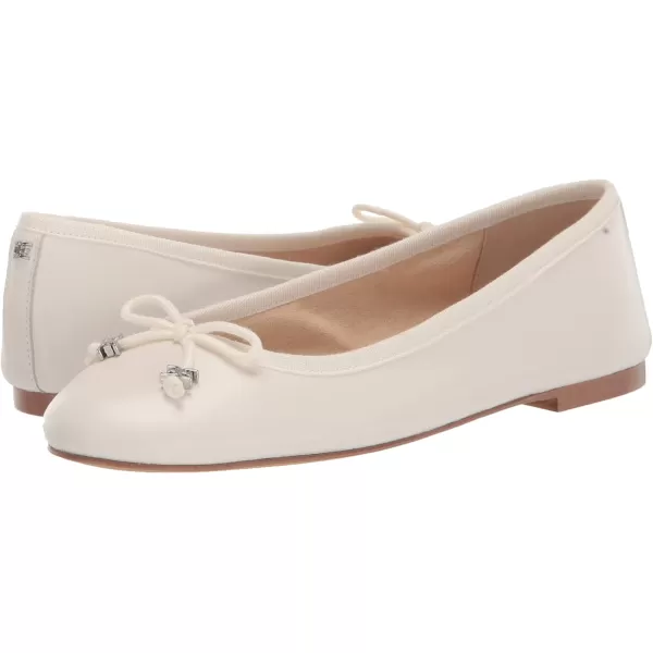 Sam Edelman Womens Felicia Ballet FlatBright White Luxe