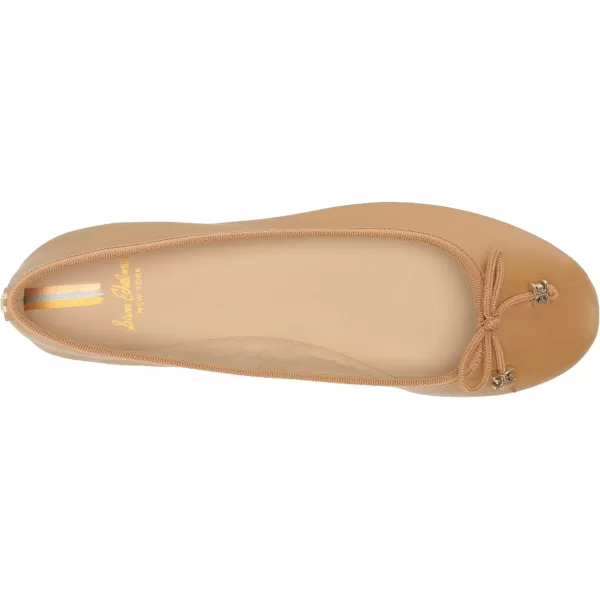 Sam Edelman Womens Felicia Ballet FlatBuff Tan Luxe