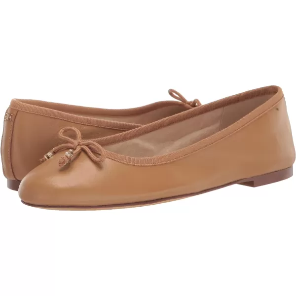 Sam Edelman Womens Felicia Ballet FlatBuff Tan Luxe