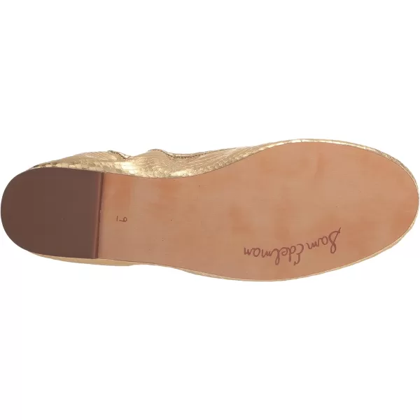 Sam Edelman Womens Felicia Ballet FlatGold Boa Embossed Metallic