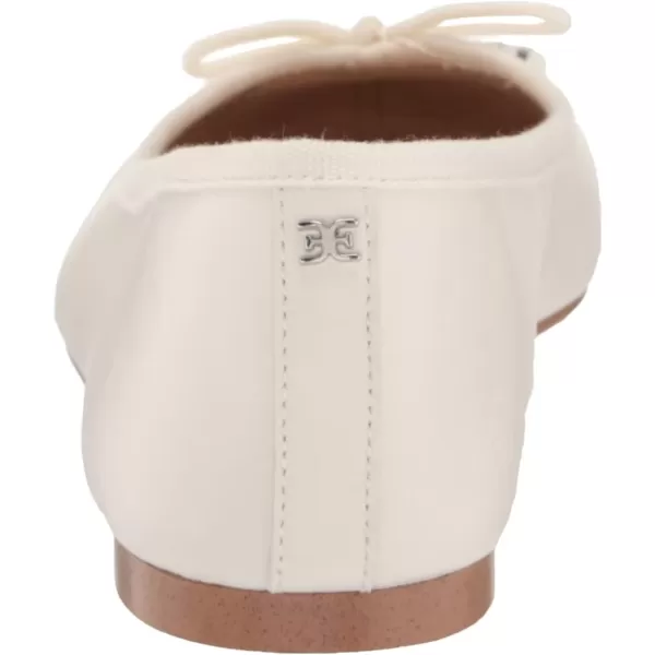 Sam Edelman Womens Felicia Luxe Ballet FlatBright White