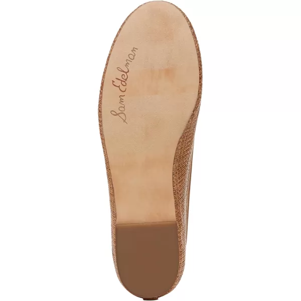 Sam Edelman Womens Felicia Luxe Ballet FlatCuoio Weave