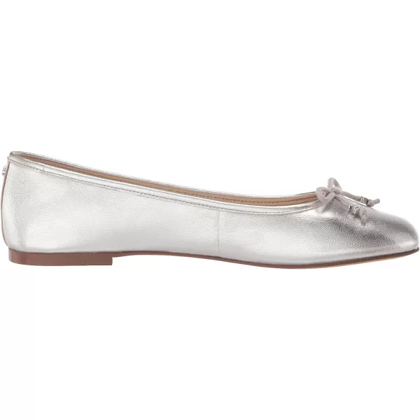 Sam Edelman Womens Felicia Luxe Ballet FlatSoft Silver Luxe