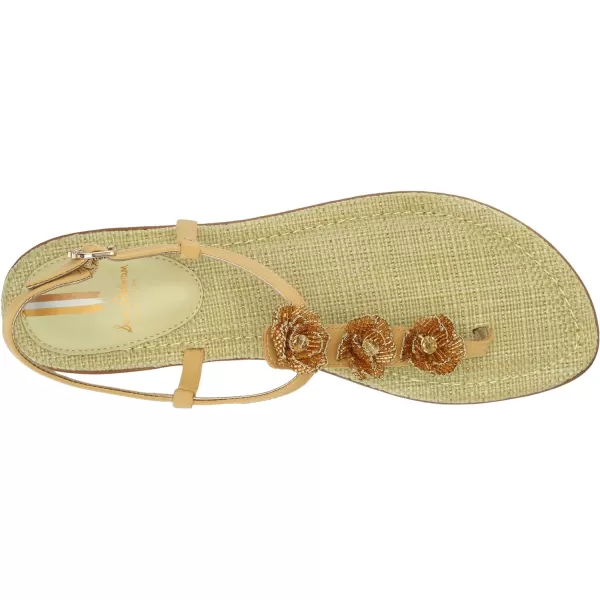 Sam Edelman Womens Gigi Flora Flat SandalDesert Sun