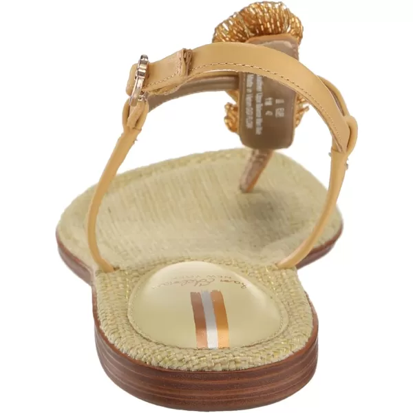 Sam Edelman Womens Gigi Flora Flat SandalDesert Sun