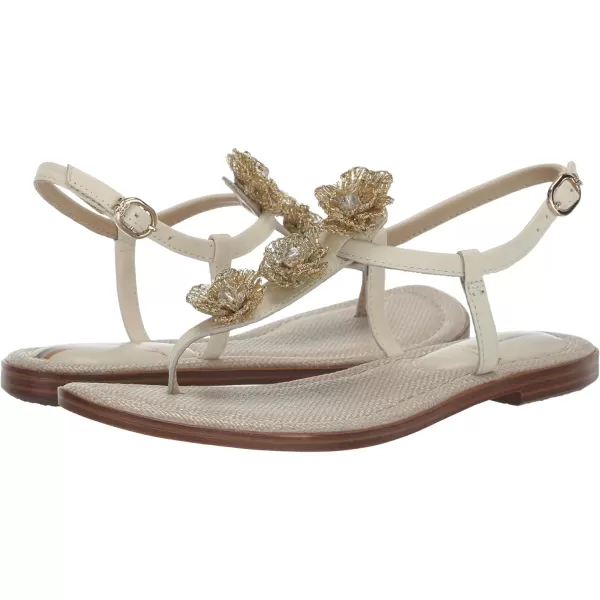 Sam Edelman Womens Gigi Flora Flat SandalModern Ivory