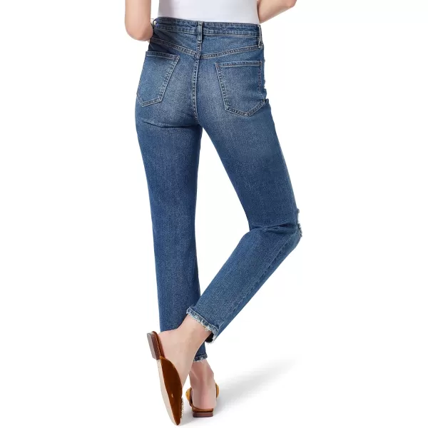 Sam Edelman Womens High Rise Slim Straight AnkleShoreline  Destruction