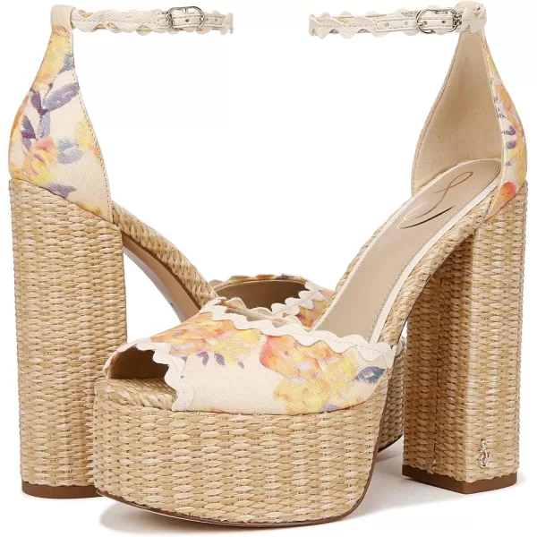Sam Edelman Womens Kori Platform SandalApricot Multi