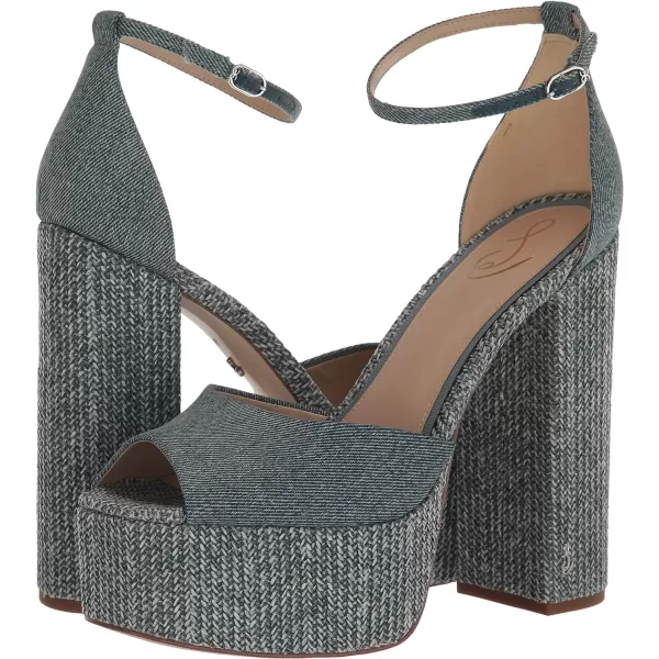 Sam Edelman Womens Kori Platform SandalWashed New Blue