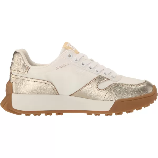 Sam Edelman Womens Layla SneakerOff WhiteMolten Gold