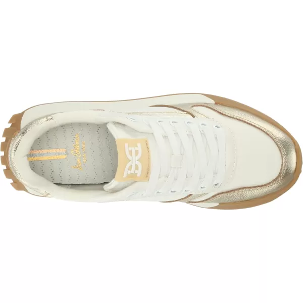 Sam Edelman Womens Layla SneakerOff WhiteMolten Gold