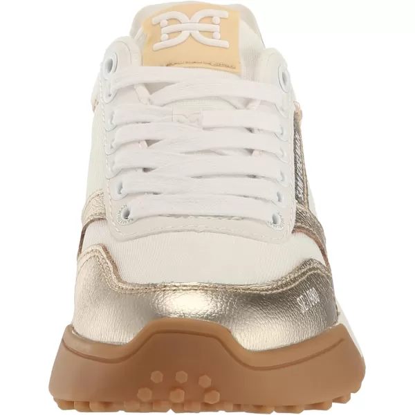 Sam Edelman Womens Layla SneakerOff WhiteMolten Gold