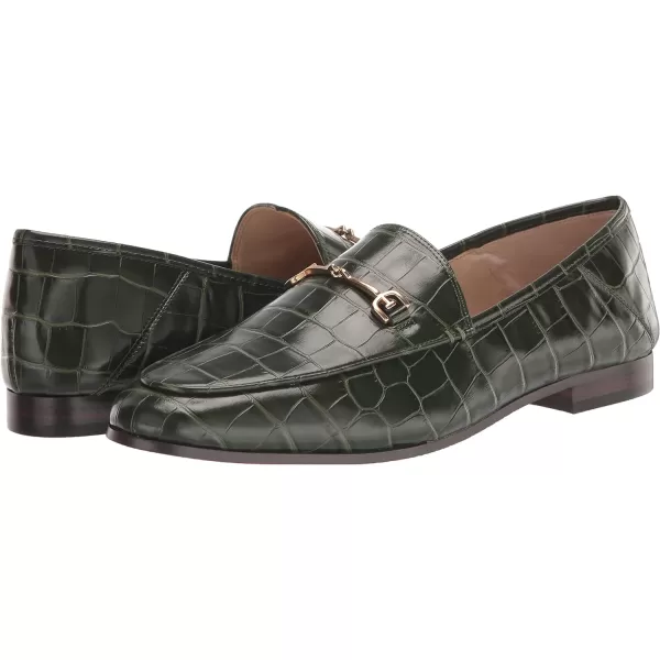 Sam Edelman Womens Loraine LoaferDeep Emerald Polished Croco