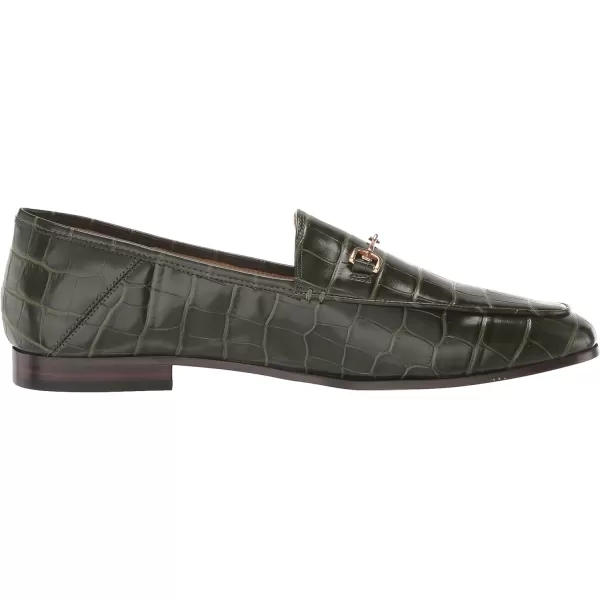 Sam Edelman Womens Loraine LoaferDeep Emerald Polished Croco