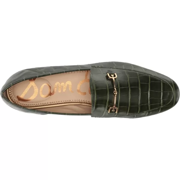 Sam Edelman Womens Loraine LoaferDeep Emerald Polished Croco