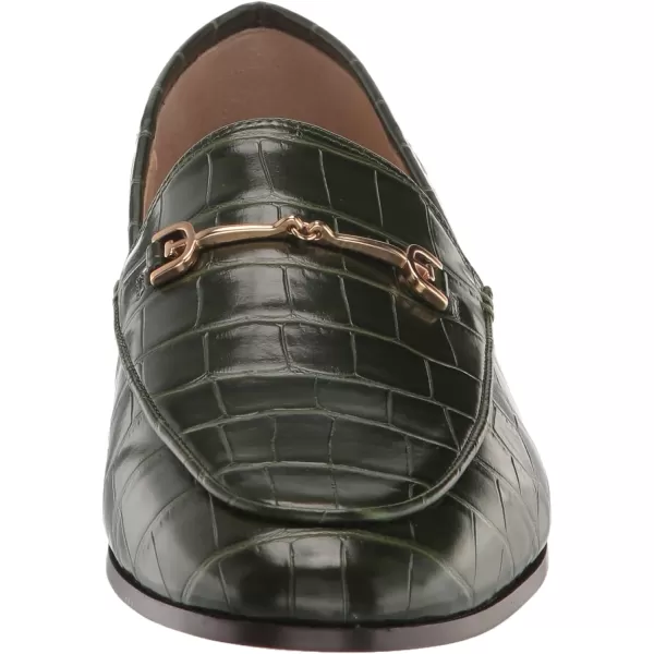 Sam Edelman Womens Loraine LoaferDeep Emerald Polished Croco