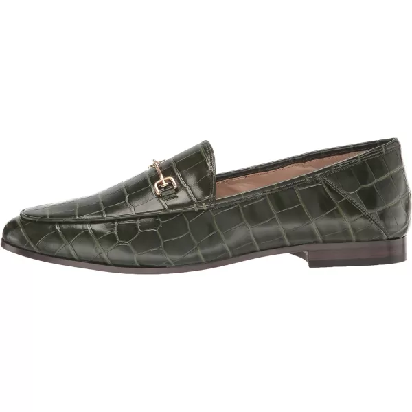 Sam Edelman Womens Loraine LoaferDeep Emerald Polished Croco