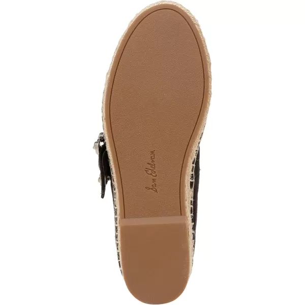 Sam Edelman Womens Maddy Mary Jane FlatBlack Linen