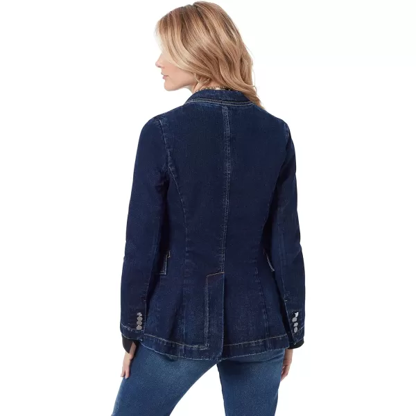 Sam Edelman Womens Margot Single Breasted Long BlazerAtlantic  Denim