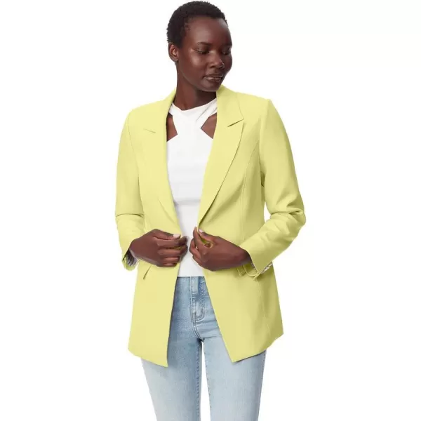 Sam Edelman Sportswear Womens Margot Single Breasted Long BlazerElfin Yellow