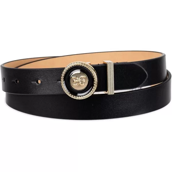 Sam Edelman Womens Circular Doublee Enamel Plaque Buckle BeltSam Edelman Womens Circular Doublee Enamel Plaque Buckle Belt