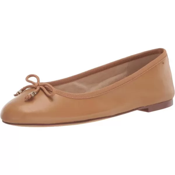 Sam Edelman Womens Felicia Luxe Ballet FlatBuff Tan