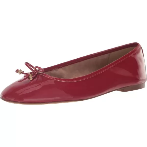 Sam Edelman Womens Felicia Luxe Ballet FlatRed Mahogany