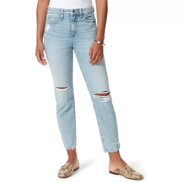 Sam Edelman Womens High Rise Slim Straight AnkleOceandrive  Destruction