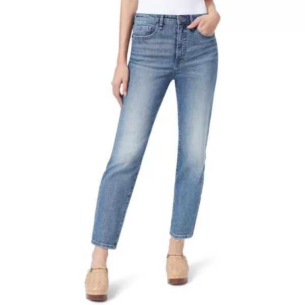 Sam Edelman Womens High Rise Slim Straight AnkleSnow Canyon  Side Embroidery