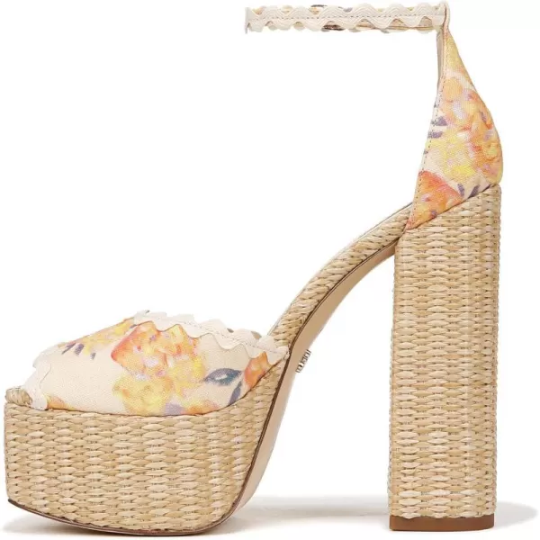 Sam Edelman Womens Kori Platform SandalApricot Multi
