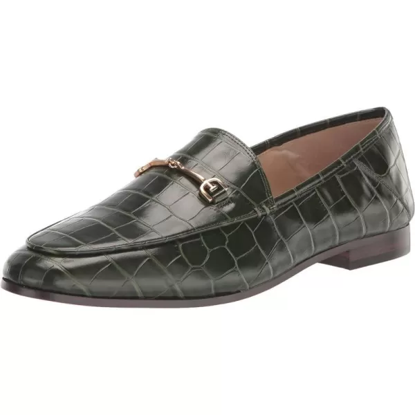 Sam Edelman Womens Loraine LoaferDeep Emerald Polished Croco