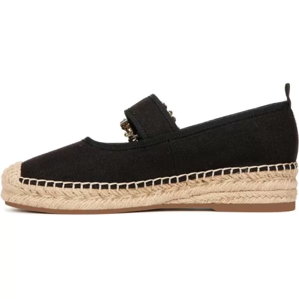 Sam Edelman Womens Maddy Mary Jane FlatBlack Linen