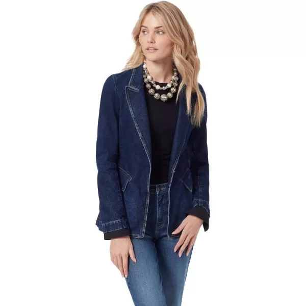 Sam Edelman Womens Margot Single Breasted Long BlazerAtlantic  Denim