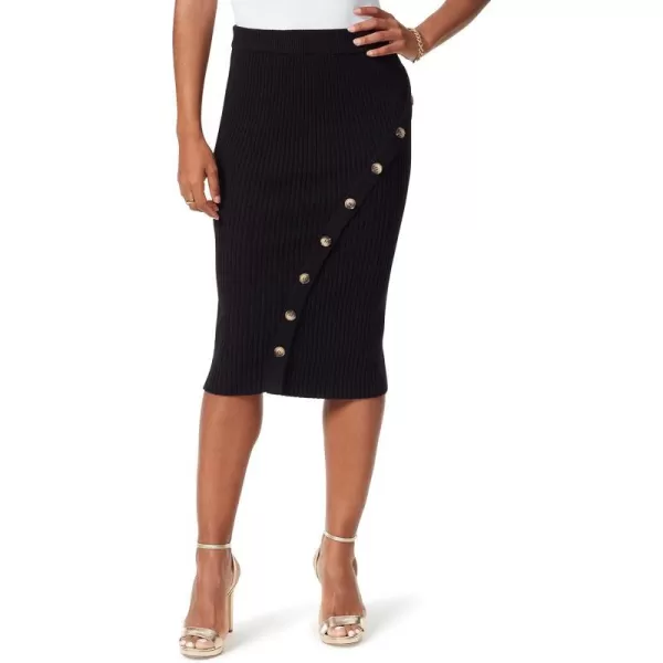Sam Edelman Womens Rosalie Button Detailed SkirtBlack