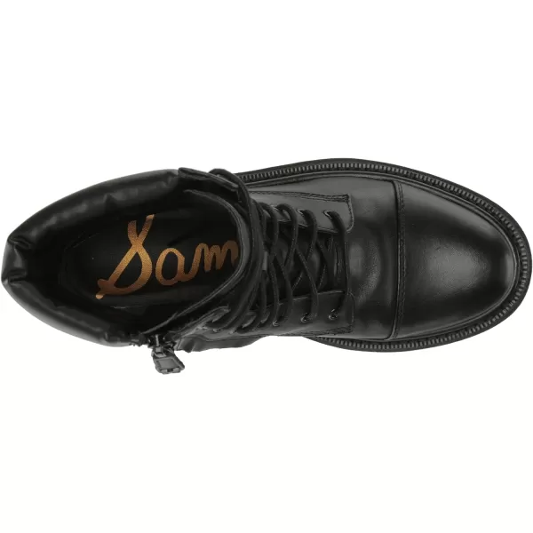 Sam Edelman Womens Aleia Combat BootBlack Leather