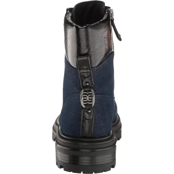 Sam Edelman Womens Aleia Combat BootHudson NavyBlack