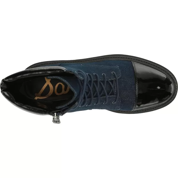 Sam Edelman Womens Aleia Combat BootHudson NavyBlack