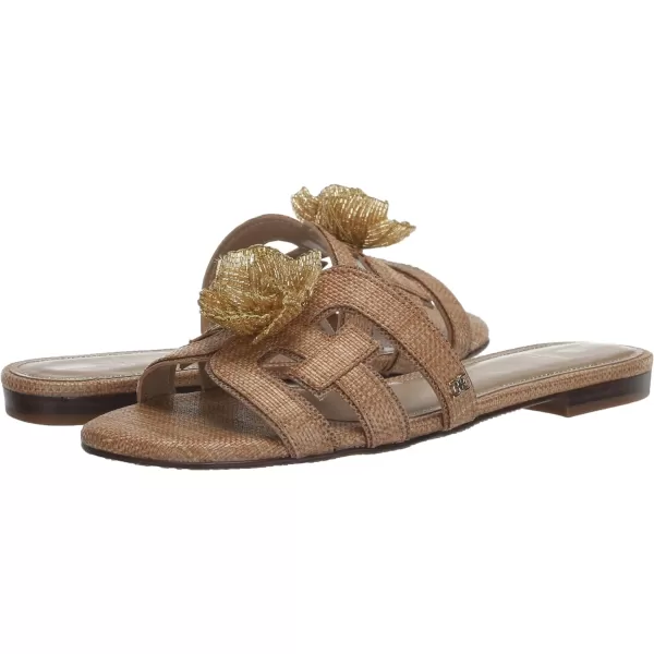 Sam Edelman Womens Bay Flora Flat SandalBuff Tan