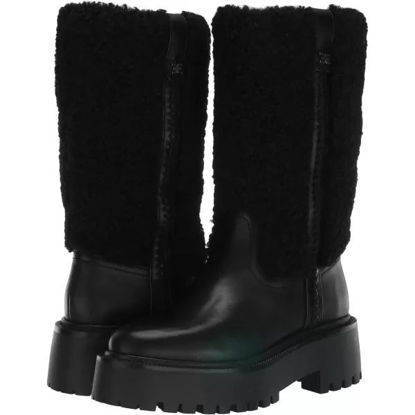 Sam Edelman Womens Elfie Mid Calf BootBlack Leather