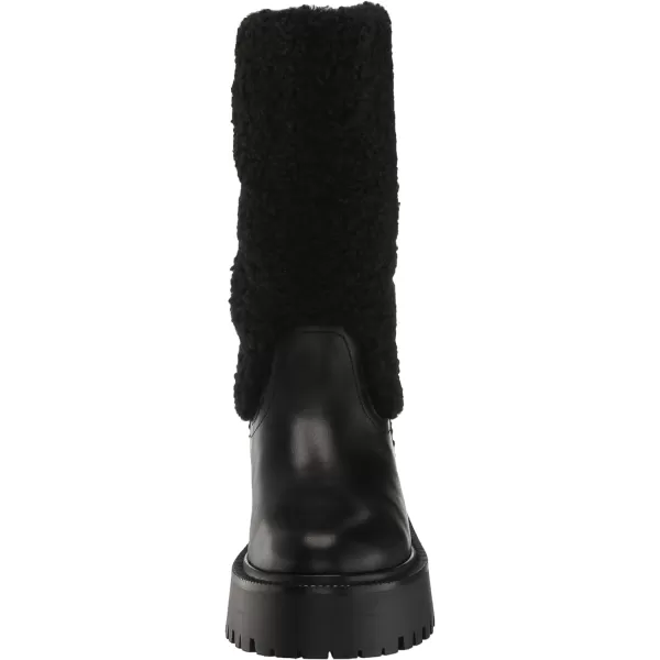 Sam Edelman Womens Elfie Mid Calf BootBlack Leather