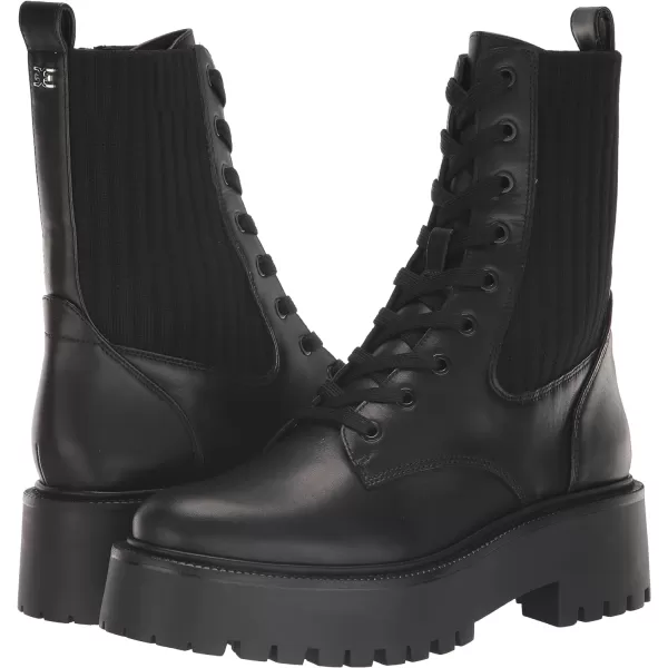 Sam Edelman Womens Evina Combat BootBlack Leather