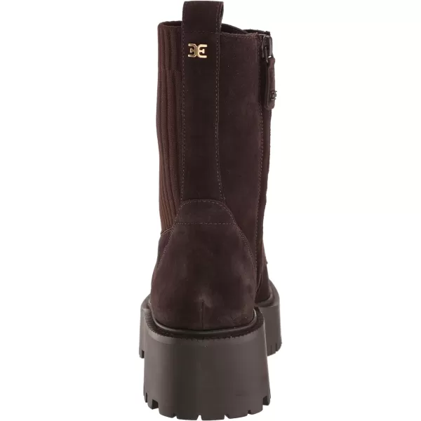 Sam Edelman Womens Evina Combat BootChocolate Brown