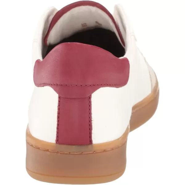 Sam Edelman Womens Josi SneakerWhiteDk Cherry