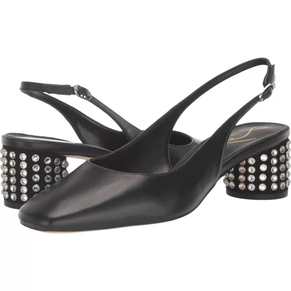 Sam Edelman Womens Terra SlingbackBlack Leather Gem