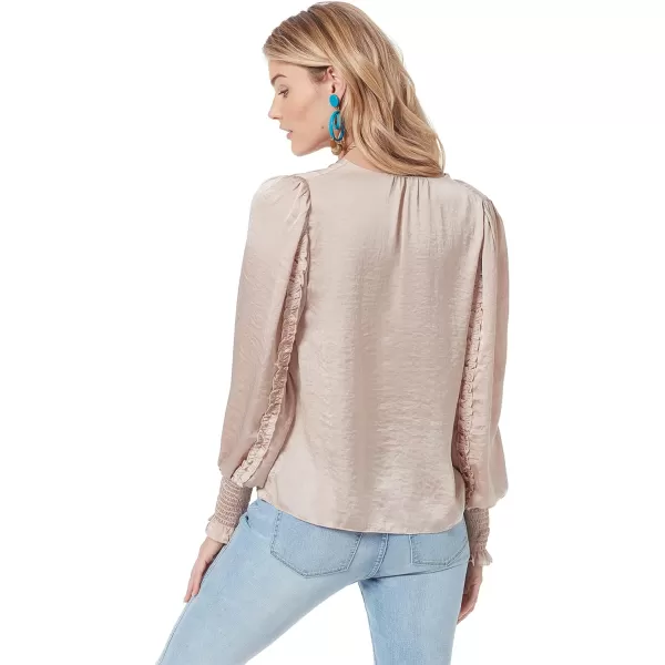 Sam Edelman Womens Varick VNeck Satin TopShifting Sand