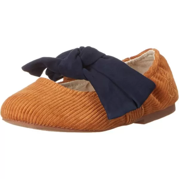 Sam Edelman UnisexChild Felicity Kids Ballet FlatMustardBaltic Navy
