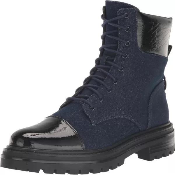 Sam Edelman Womens Aleia Combat BootHudson NavyBlack