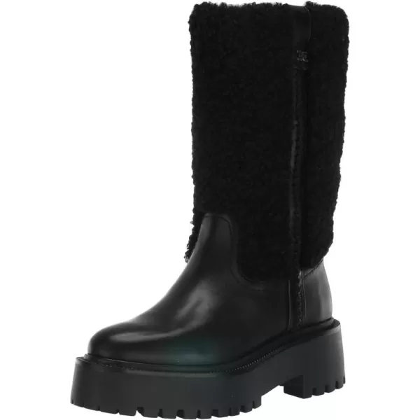 Sam Edelman Womens Elfie Mid Calf BootBlack Leather